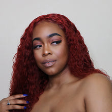 Load image into Gallery viewer, ARIEL Brazilian KINKY Curly Burgundy colored Wig