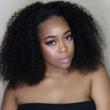 Load image into Gallery viewer, KINKY CURLY HEADHAND WIG 100% Human Hair Wigs 180% Density
