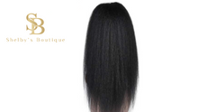 Load image into Gallery viewer, KINKY STRAIGHT PONYTAIL  20&#39;&#39; synthetic Hair With Two Plastic Combs