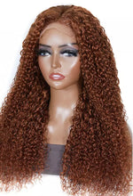 Load image into Gallery viewer, EMMA Brown Wig Lace Front Wig Curly Brazilian Hair
