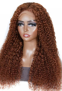 EMMA Brown Wig Lace Front Wig Curly Brazilian Hair